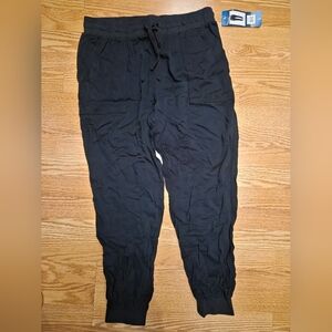 Women's Black Drawstring Jogger Pants